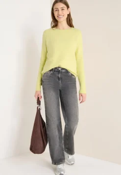 Cecil Pullover & Sweatshirts*Softer Pullover in Unifarbe iced yellow