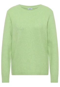 Cecil Pullover & Sweatshirts*Softer Pullover in Unifarbe bamboo green melange