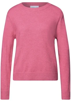 STREET ONE STUDIO Pullover & Sweatshirts*Softer Pullover mit Details candy pink mel.