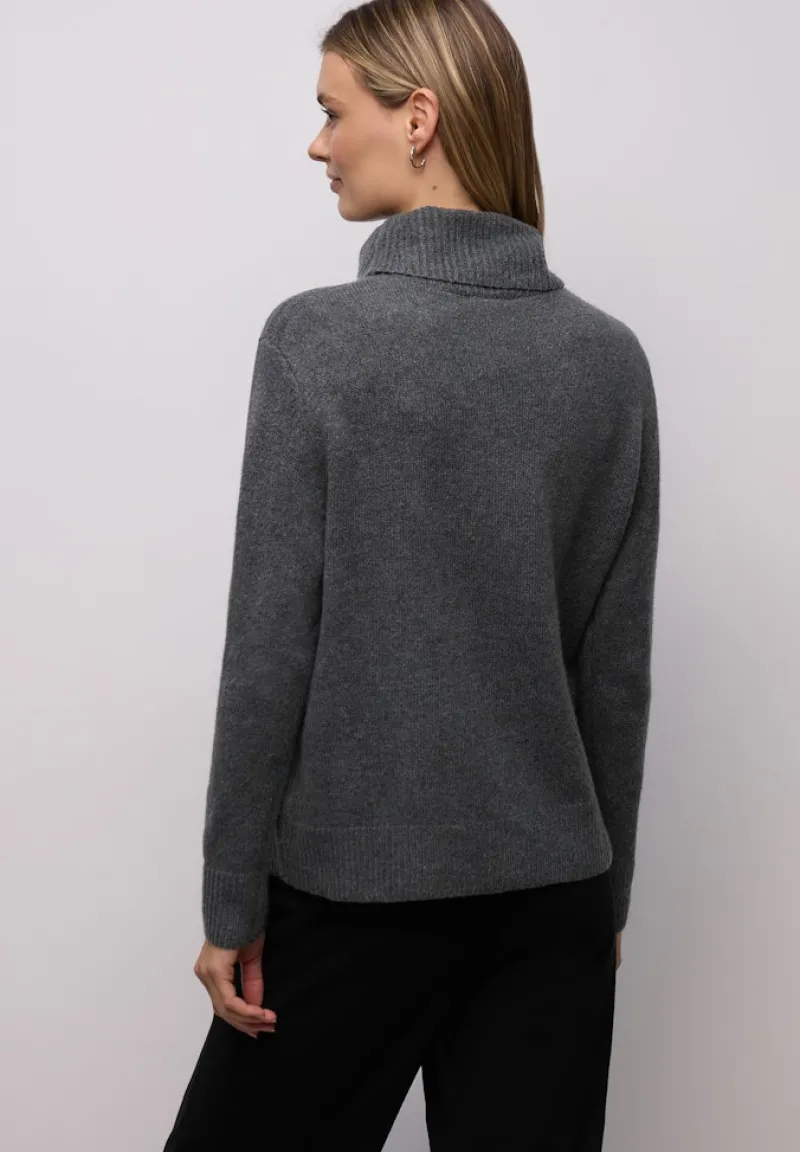 Street One Pullover & Sweatshirts*Softer Rollkragenpullover gravel grey mel.