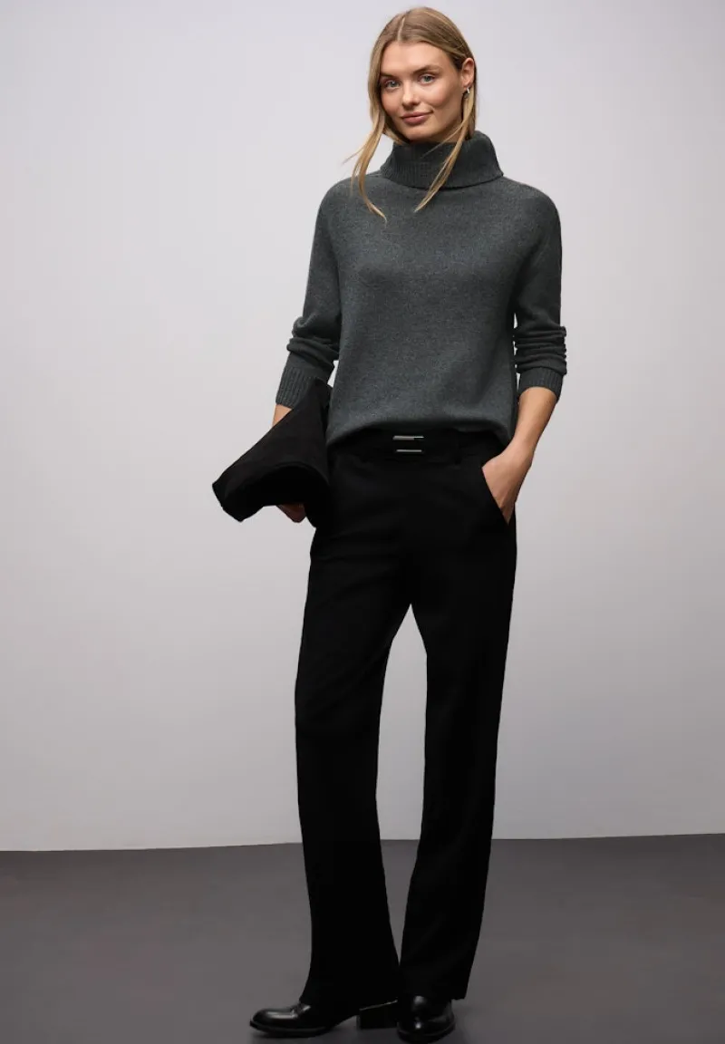 Street One Pullover & Sweatshirts*Softer Rollkragenpullover gravel grey mel.