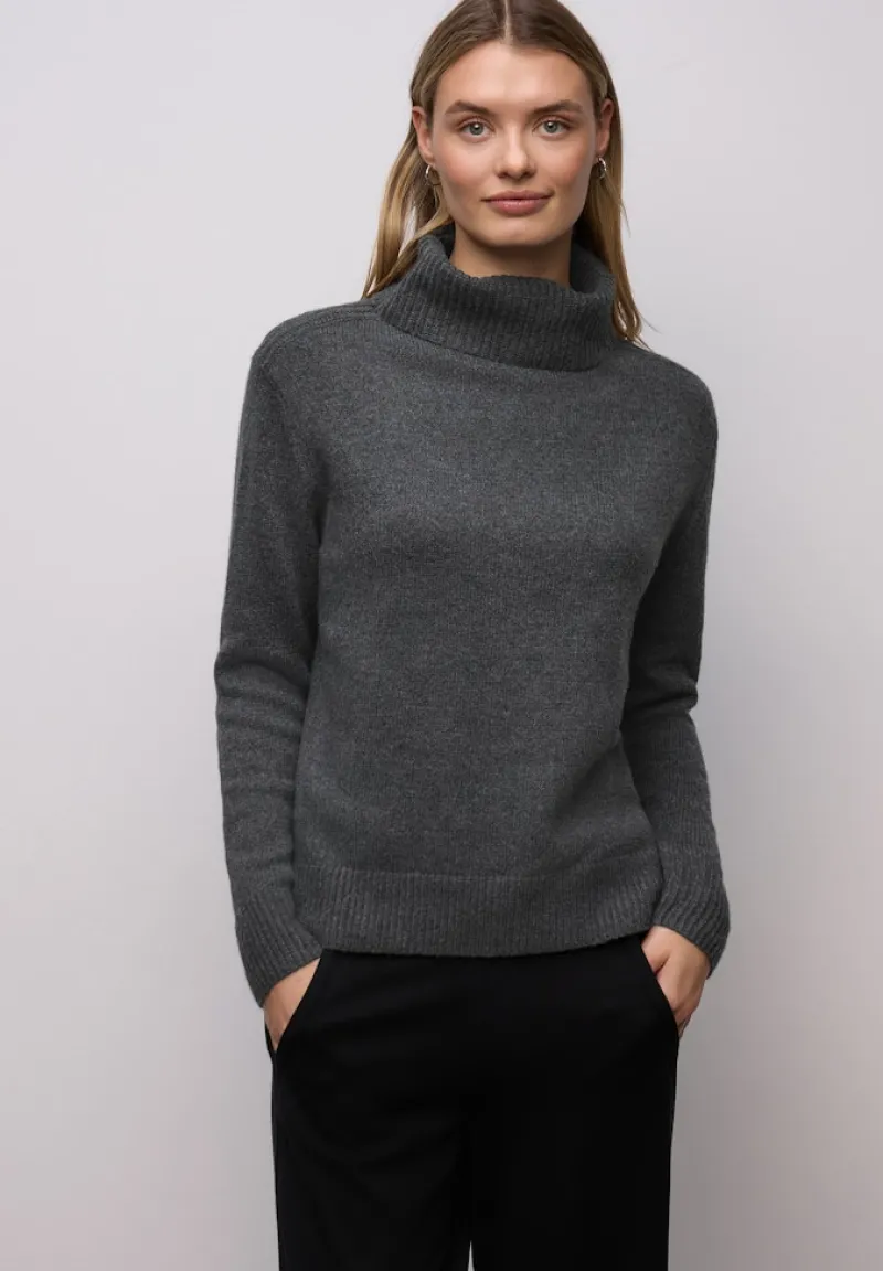 Street One Pullover & Sweatshirts*Softer Rollkragenpullover gravel grey mel.