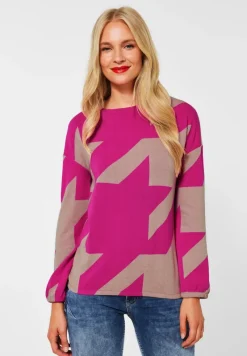 Street One Shirts*Softes Jacquardshirt lavish pink