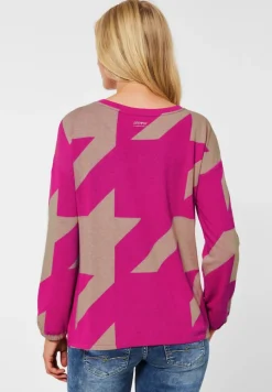 Street One Shirts*Softes Jacquardshirt lavish pink