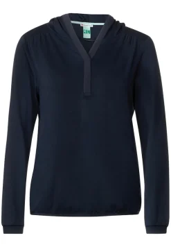 Street One Shirts*Softes Kapuzenshirt deep blue