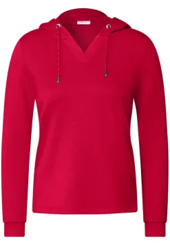 Cecil Pullover & Sweatshirts*Softes Kapuzenshirt granita red