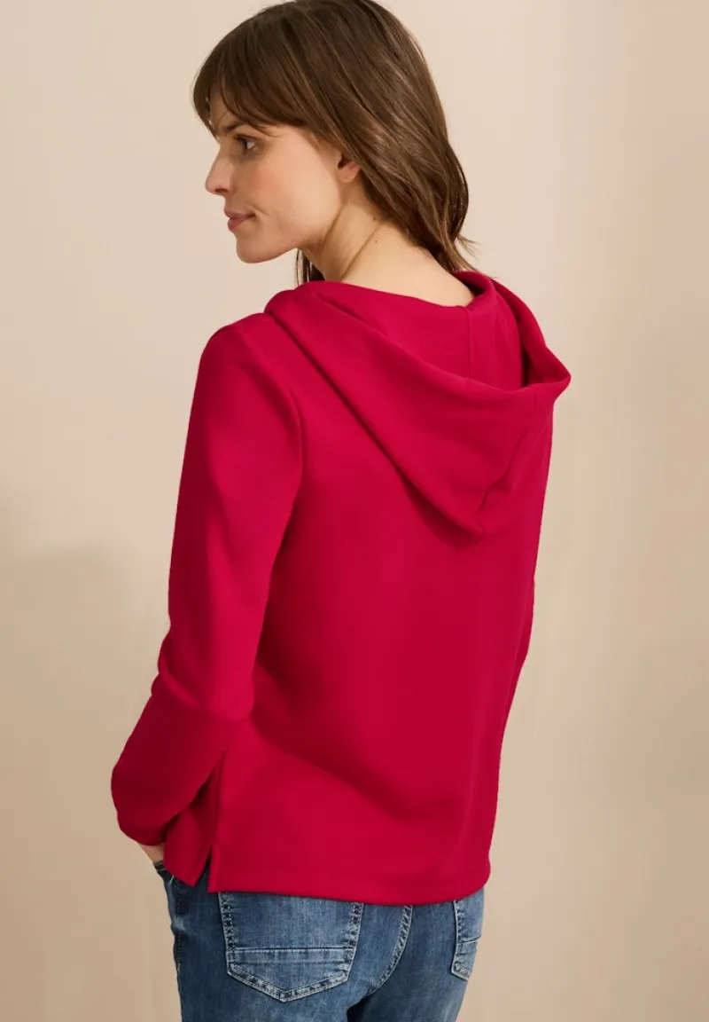 Cecil Pullover & Sweatshirts*Softes Kapuzenshirt granita red