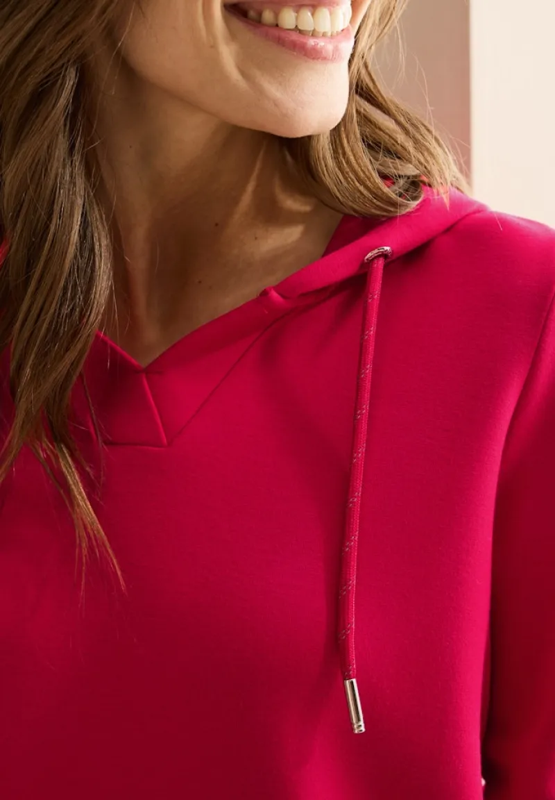 Cecil Pullover & Sweatshirts*Softes Kapuzenshirt granita red