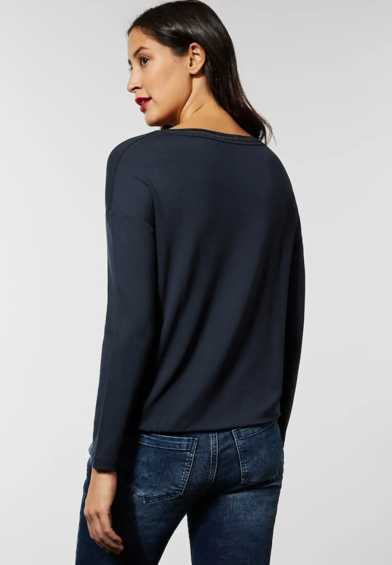 Street One Shirts*Softes Langarmshirt deep blue