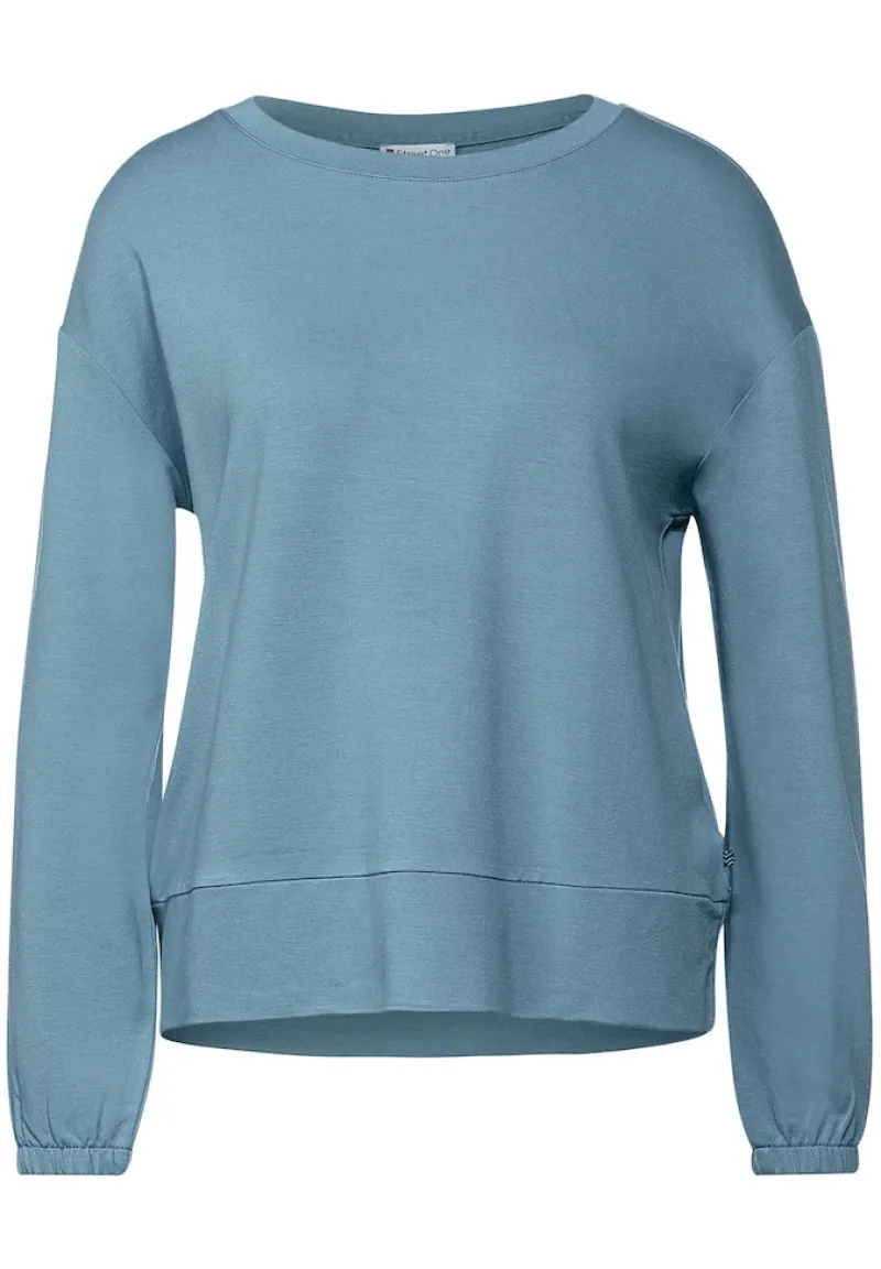 Street One Pullover & Sweatshirts*Softes Langarmshirt milky jade blue