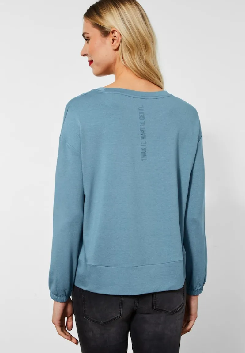 Street One Pullover & Sweatshirts*Softes Langarmshirt milky jade blue