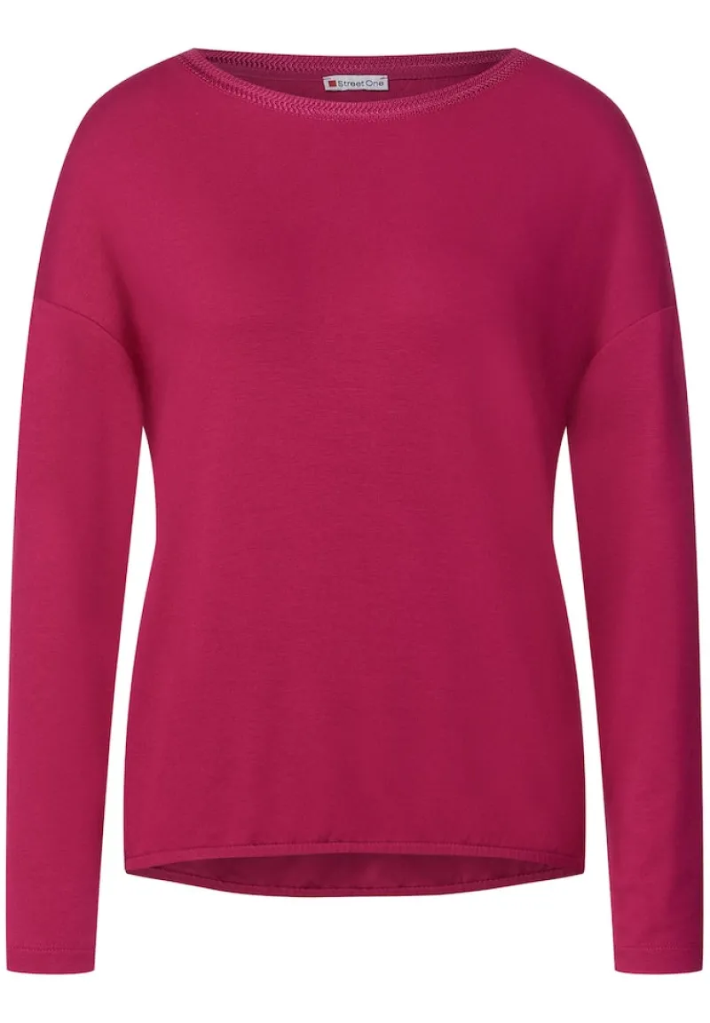 Street One Shirts*Softes Langarmshirt woody rose