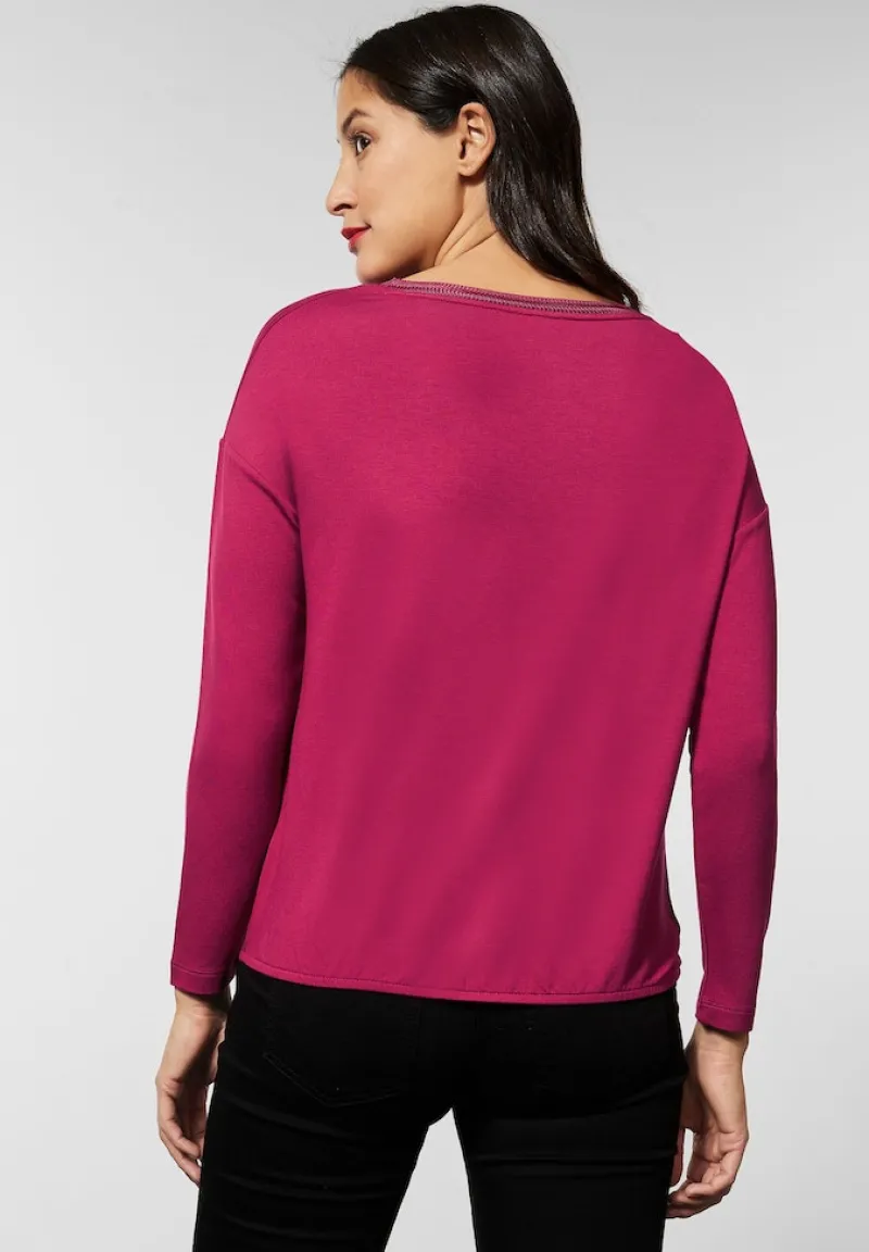 Street One Shirts*Softes Langarmshirt woody rose