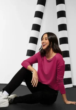 Street One Shirts*Softes Langarmshirt woody rose