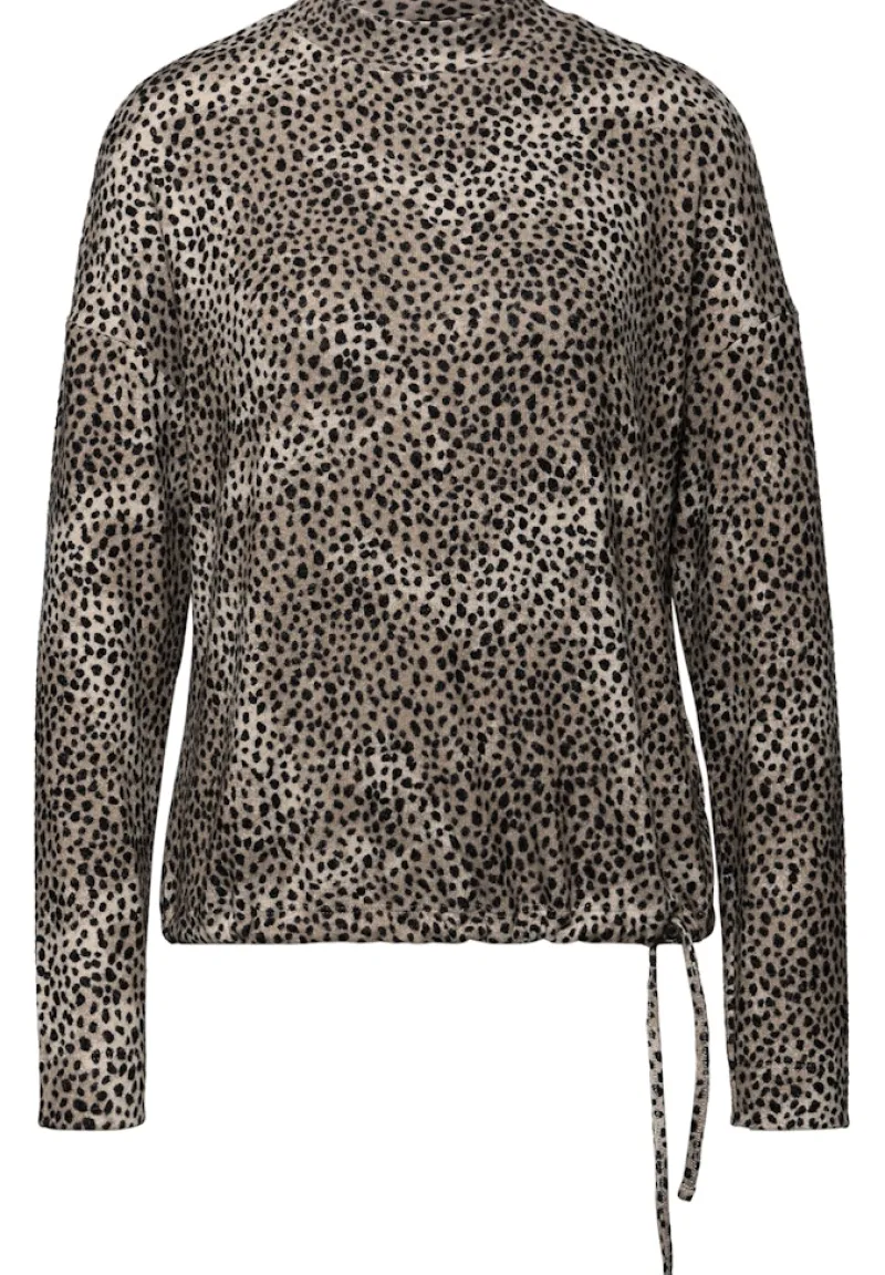 Street One Shirts*Softes Leo-Shirt sanded beige