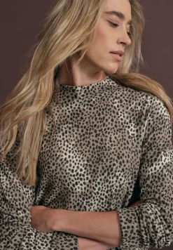 Street One Shirts*Softes Leo-Shirt sanded beige