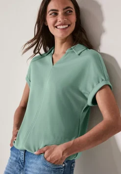 Cecil Shirts*Softes Poloshirt matcha green