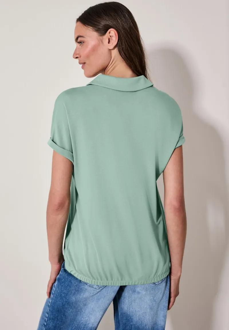 Cecil Shirts*Softes Poloshirt matcha green