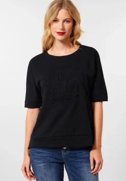 Street One Pullover & Sweatshirts*Softes Shirt mit Artwork Black