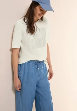 Cecil Shirts*Softes Shirt mit Folienprint vanilla white