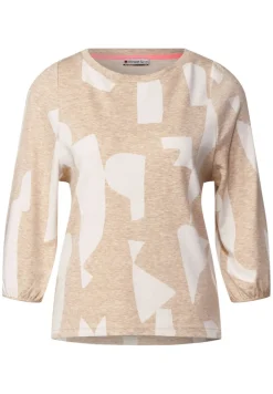 Street One Shirts*Softes Shirt mit Muster buff sand melange