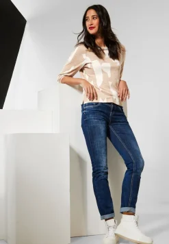 Street One Shirts*Softes Shirt mit Muster buff sand melange