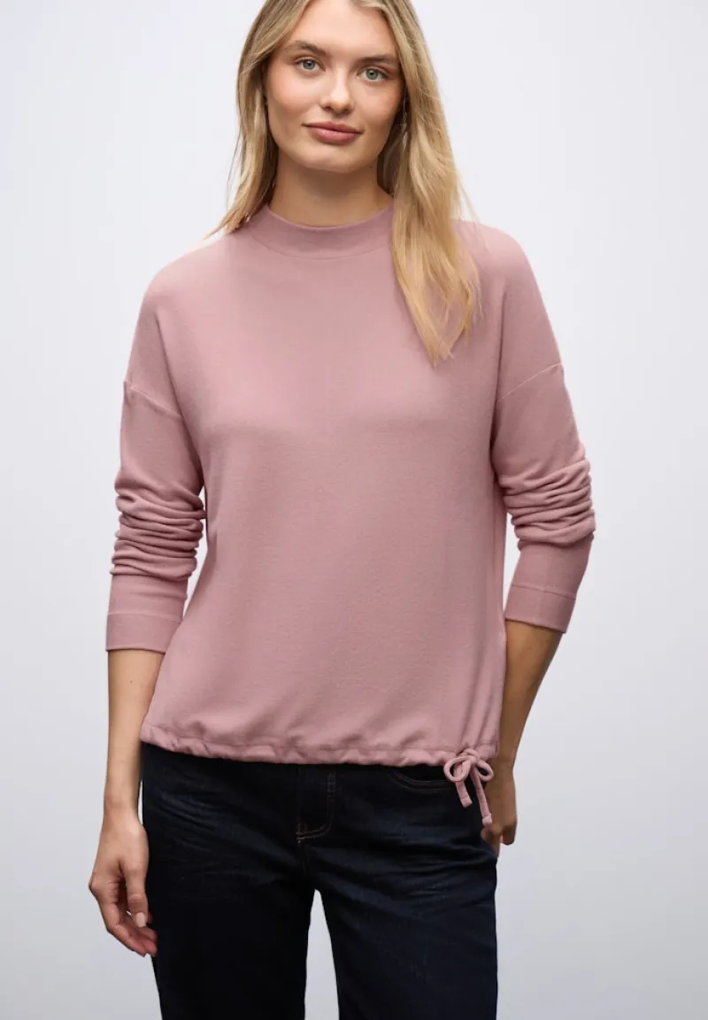 Street One Shirts*Softes Turtleneck Shirt powder pink mel.