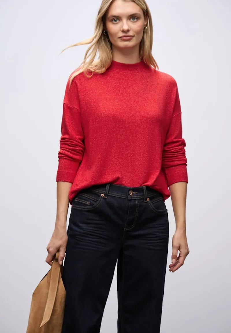 Street One Shirts*Softes Turtleneck Shirt racing red mel.