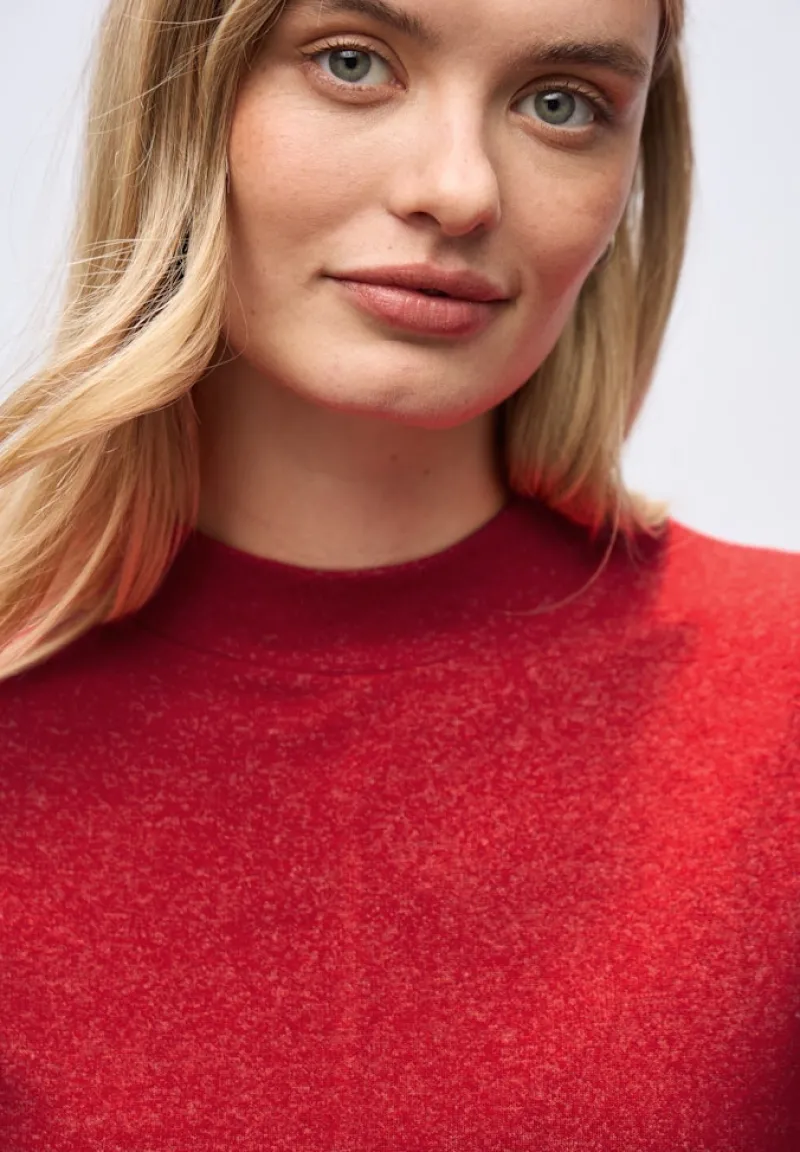 Street One Shirts*Softes Turtleneck Shirt racing red mel.