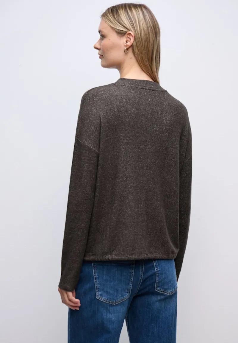 Street One Shirts*Softes Turtleneck Shirt rustic brown mel.