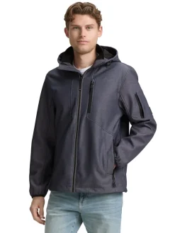 Tom Tailor Jacken|Big Boys*Softshell Jacke mit Kapuze blue softshell melange