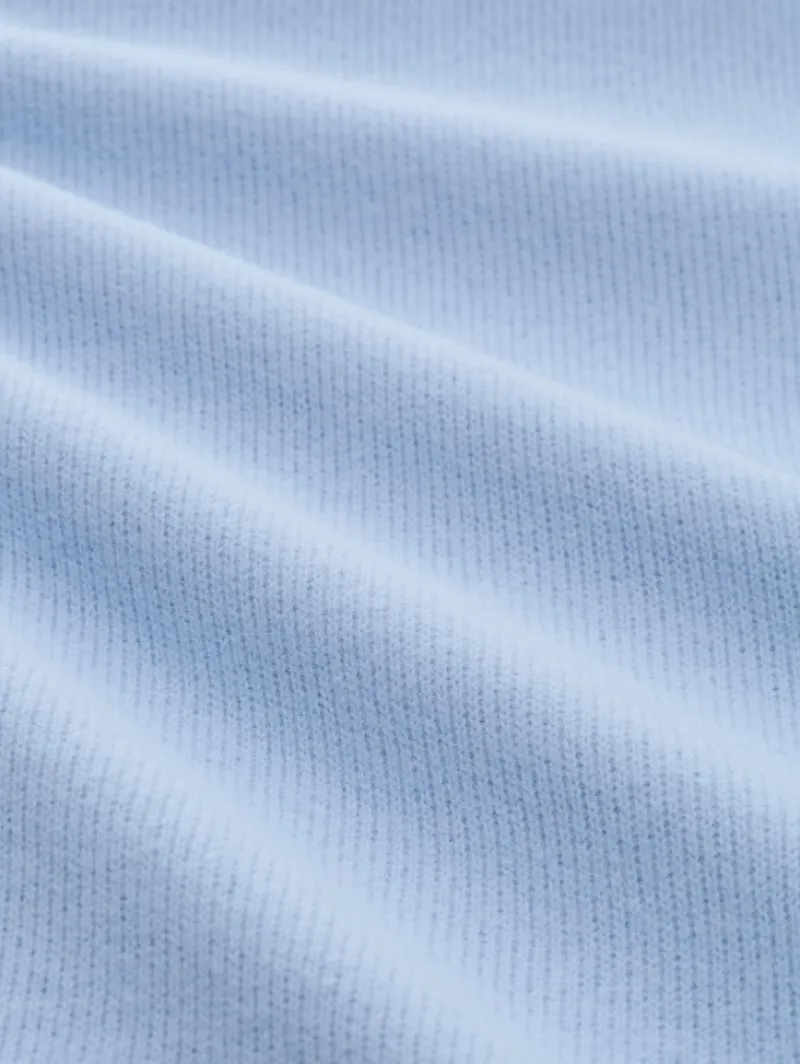 Tom Tailor Pullover & Sweatshirts*Soft-Touch Sweatshirt mit Knopf-Details mid blue melange