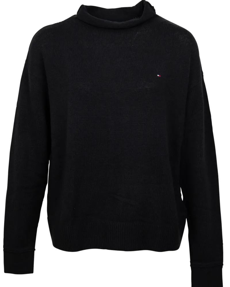 Tommy Hilfiger Pullover & Sweatshirts*SOFTWOOL MOCK-NK SWEATER Schwarz