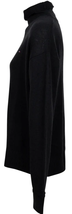 Tommy Hilfiger Pullover & Sweatshirts*SOFTWOOL MOCK-NK SWEATER Schwarz