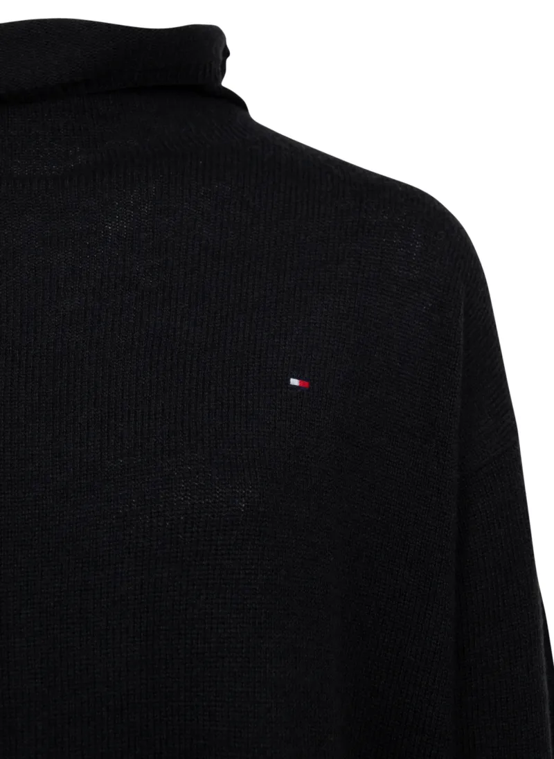 Tommy Hilfiger Pullover & Sweatshirts*SOFTWOOL MOCK-NK SWEATER Schwarz