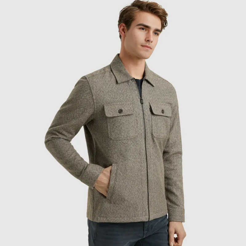 Vanguard Hemden*Solid Aster Mouline Lead Gray