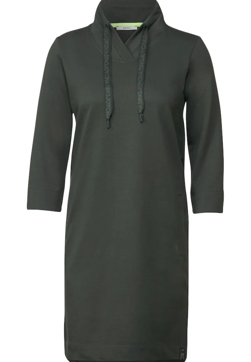 Cecil Kleider*Solides Sweat Kleid easy khaki