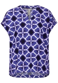 Street One Blusen*Sommer Blusenshirt violet blue