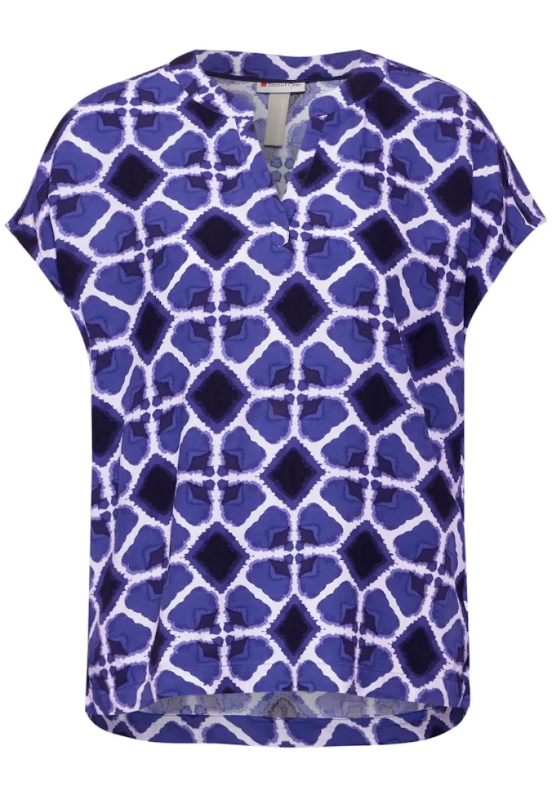 Street One Blusen*Sommer Blusenshirt violet blue