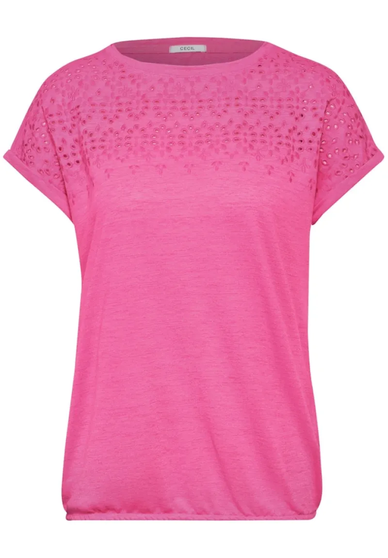 Cecil Shirts*Sommer T-Shirt bloomy pink
