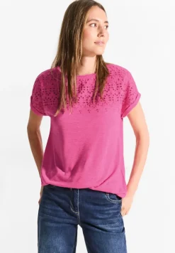Cecil Shirts*Sommer T-Shirt bloomy pink