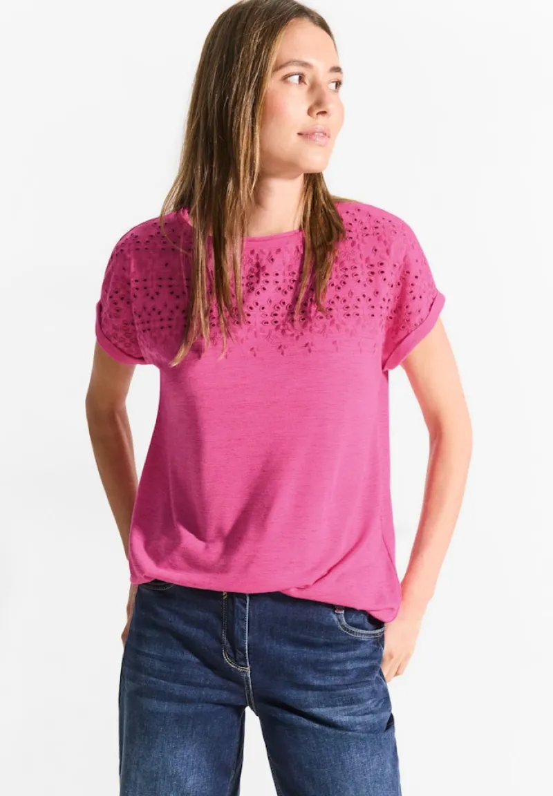 Cecil Shirts*Sommer T-Shirt bloomy pink