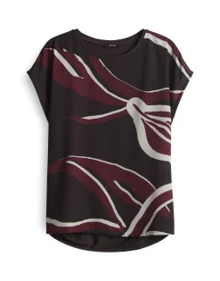 Opus Shirts*Sopika print midnight brown