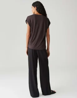 Opus Shirts*Sopika print midnight brown