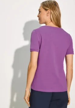 Cecil Shirts*Sportives Shirt mit Wording iced violet
