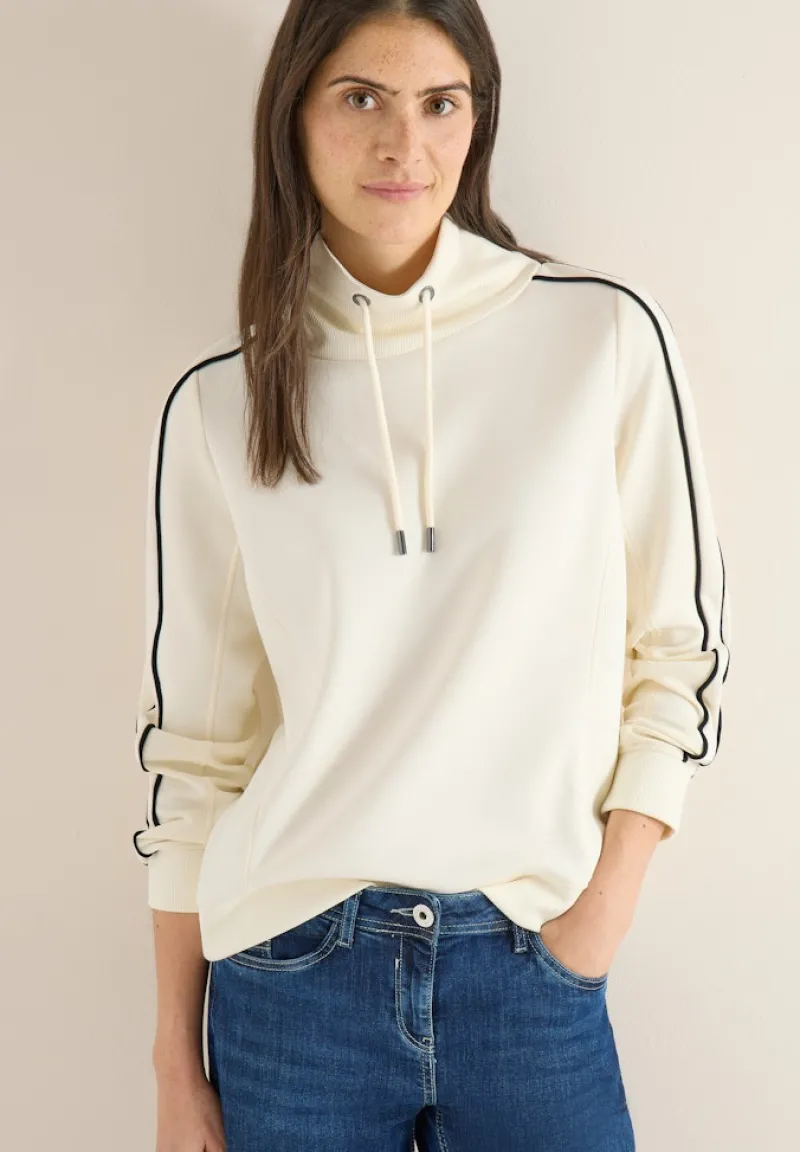Cecil Pullover & Sweatshirts*Sportives Sweatshirt creamy white