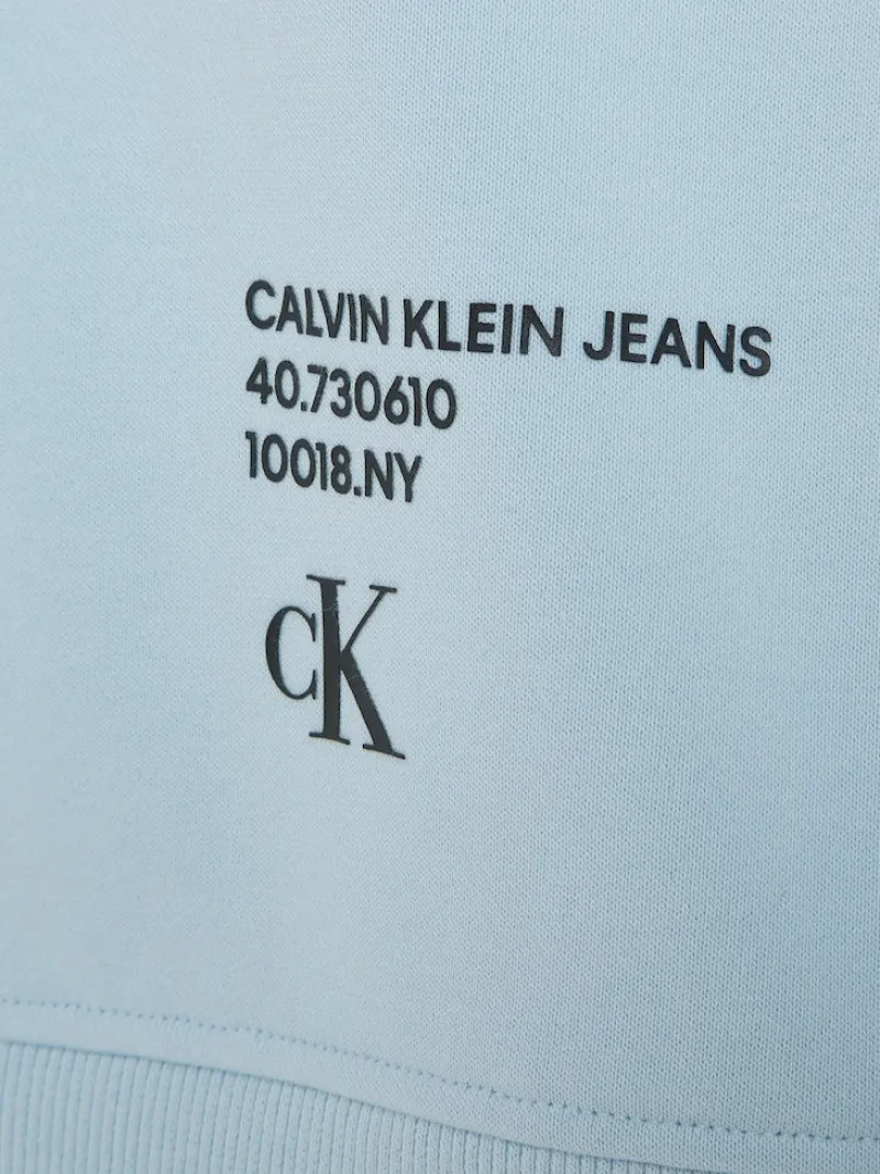 Calvin Klein Jeans Pullover & Sweatshirts*STACKED MODERN METALS HOODIE keepsake blue