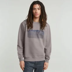 G-star Raw Pullover & Sweatshirts*Stacked old skool logo r sw elephant skin