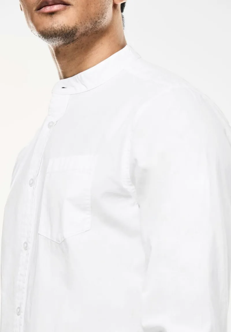 Street One Men Hemden|Big Boys*Stehkragen Hemd white
