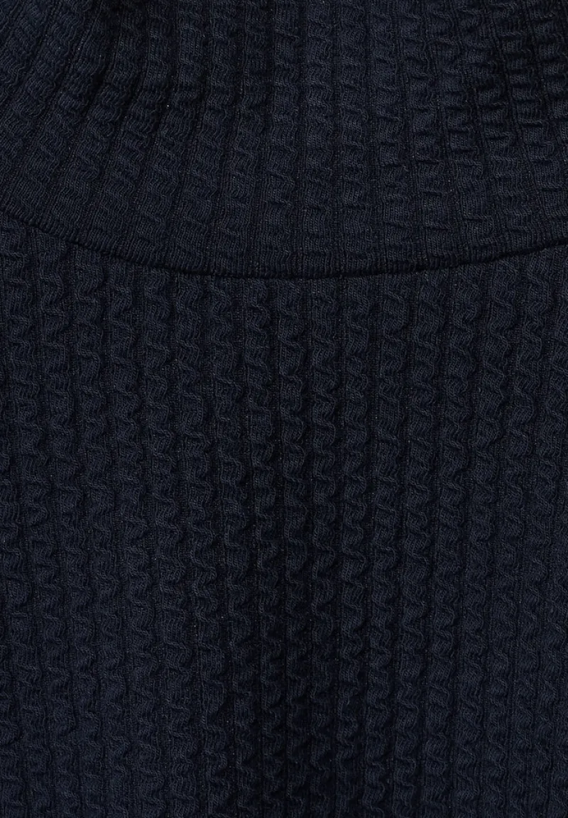 Street One Pullover & Sweatshirts*Stehkragenshirt mit Struktur deep blue